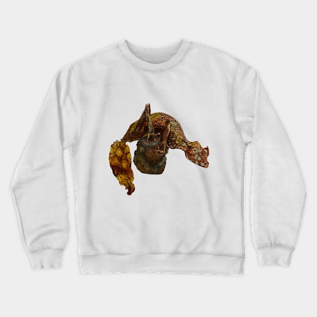 Uroplatus Phantasticus Crewneck Sweatshirt by GothamGeckos